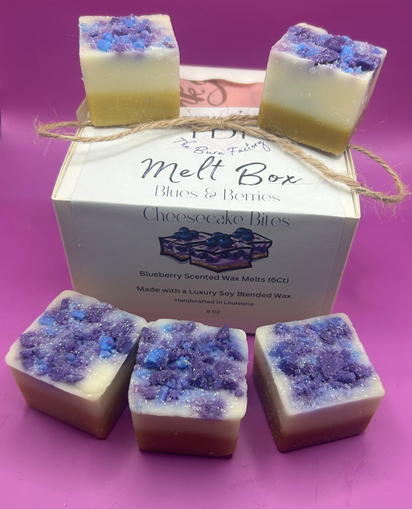 BLUES AND BERRIES CHEESECAKE BITES / Blueberry Scented / Wax Melts / 6oz.